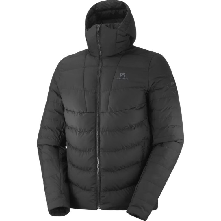 Pánské Zateplené Bundy Salomon Essential Xwarm Černé | CZ 12MXWKI